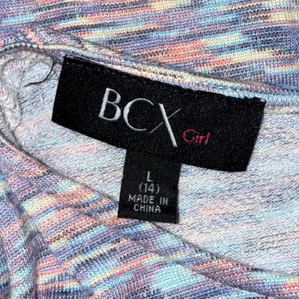 🌹 BCX Girl Multicolor Knit dress size L(14)